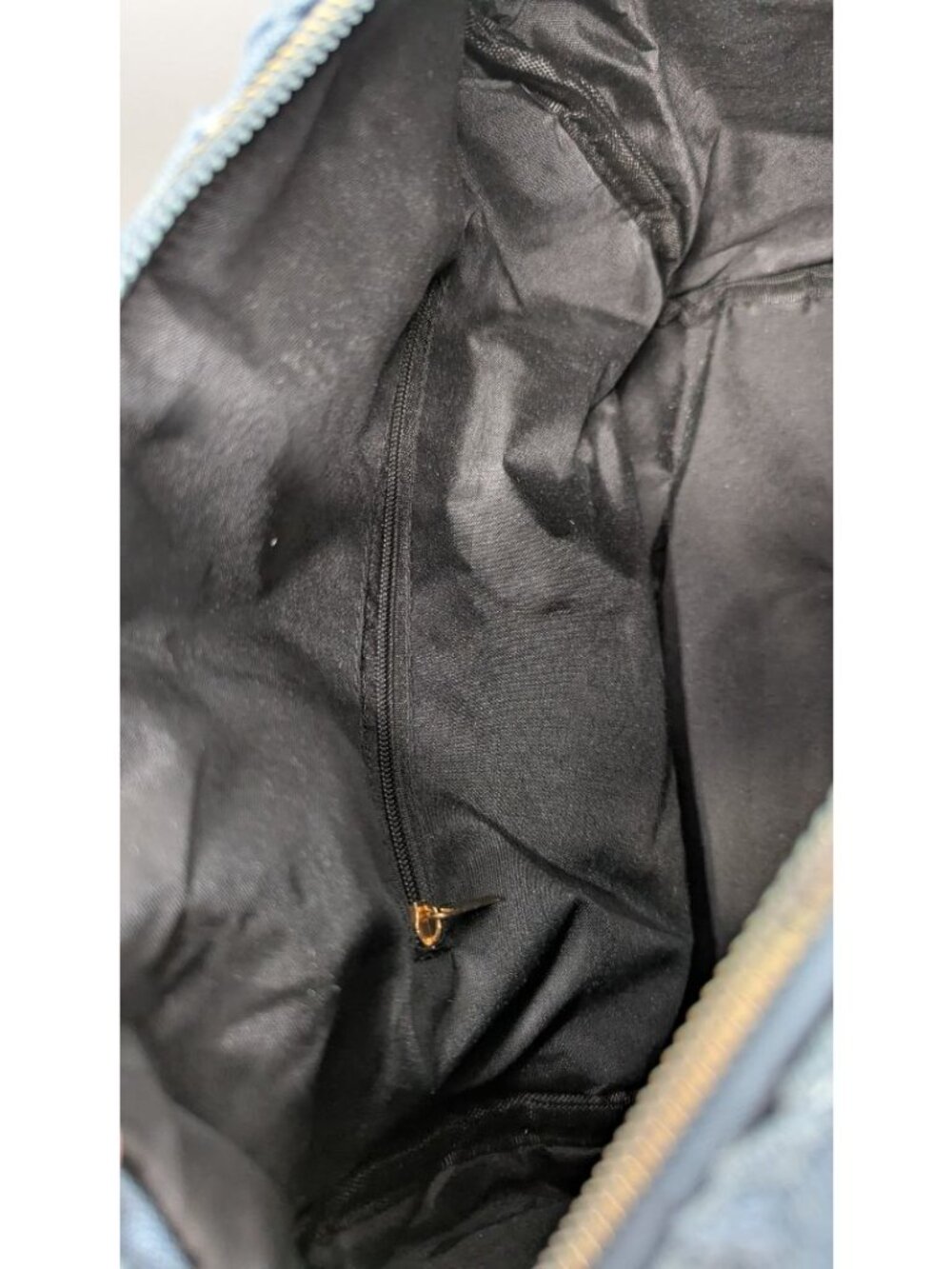 Medium Wash Distressed Denim Purse - Picture 6 of 7